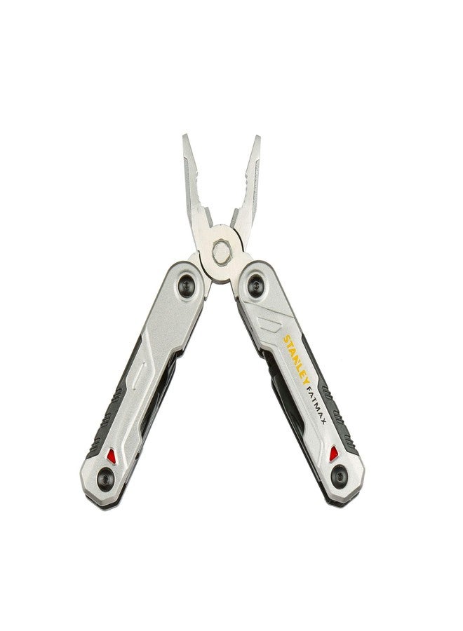 Stanley - FatMax أداة ستانلي فاتماكس FMHT0-72414 متعددة الاستخدامات 16 في 1، بمقبض ثنائي المادة، متينة وقوية - تتضمن كماشة، شفرات، مقص، مبرد، مفكات براغي، حلقة تعليق، مسطرة وفتاحة زجاجات/علب - Image 1